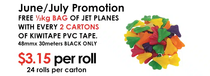 June-July PVC Utility Tape promotion